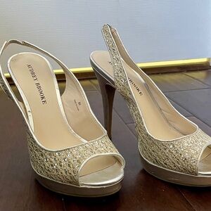 White Sparkly Heels